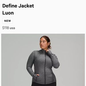 Lululemon Define Jacket
Luon